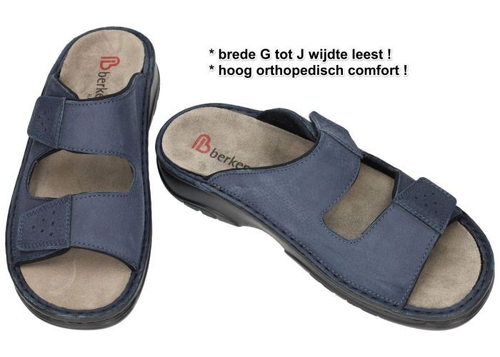 Berkemann 05801 TOBIAS (G-J)  pantoffels & slippers blauw donker