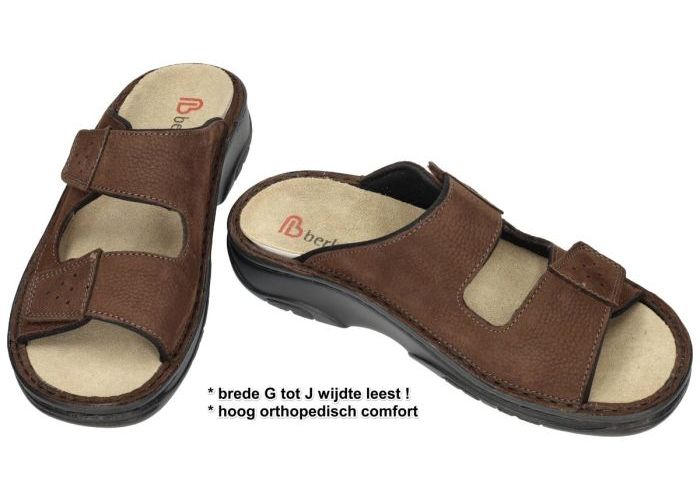 Berkemann 05801 TOBIAS (G-J)  pantoffels & slippers bruin