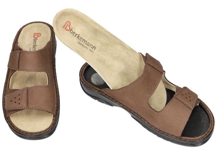 Berkemann 05804  LUIS  (G-J)  pantoffels & slippers bruin