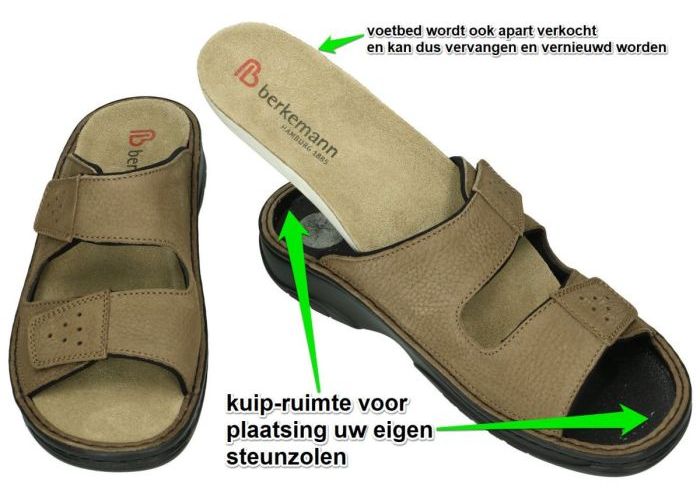 Berkemann 05801-755 TOBIAS (G-J)  pantoffels & slippers taupe