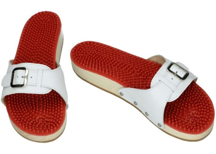 Berkemann 00107-100 noppen sandale pantoffels & slippers wit