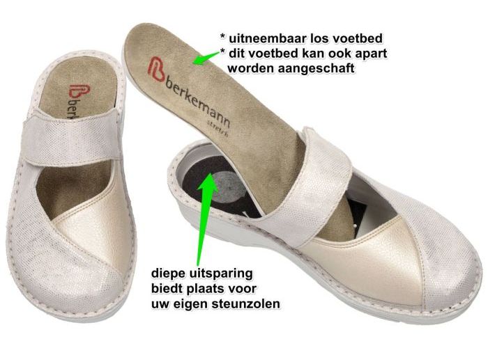 Berkemann 03457  HELIANE pantoffels zilver