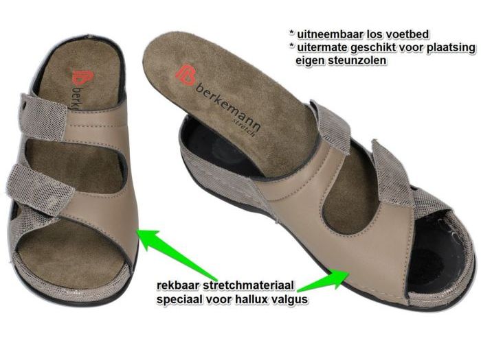 Berkemann 01027 JANNA slippers & muiltjes brons