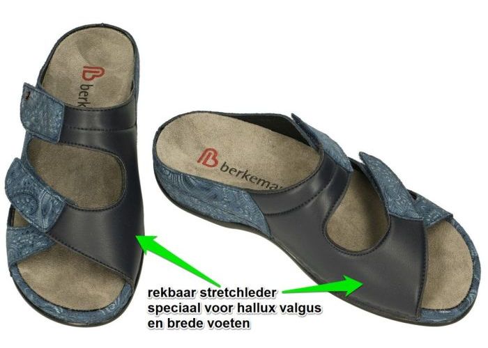 Berkemann 01027 JANNA slippers & muiltjes blauw