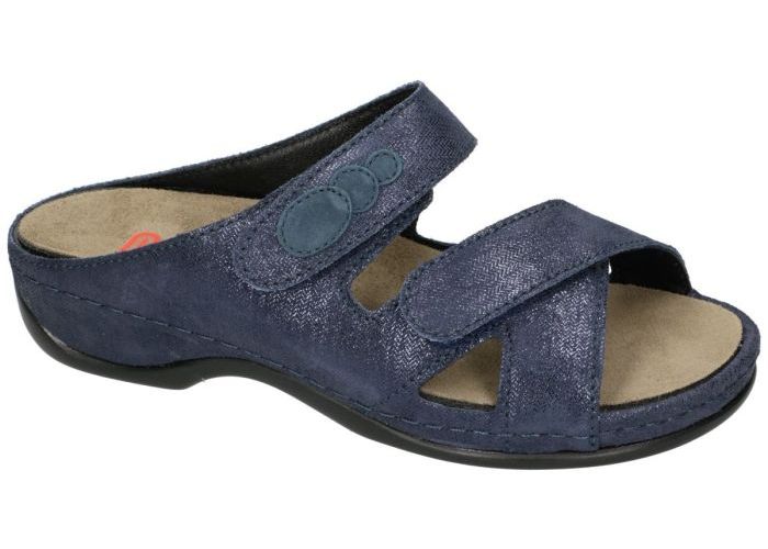 Berkemann 01023-308 FELIA slippers & muiltjes blauw donker