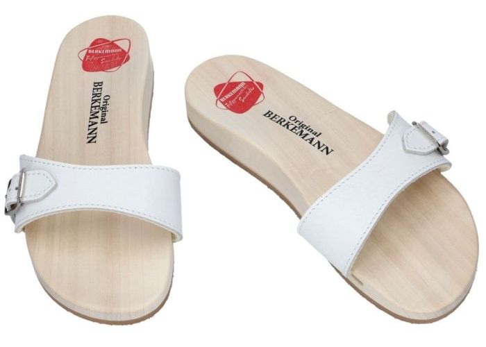 Berkemann 00100 Orignal Sandale slippers & muiltjes wit