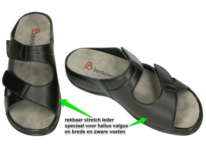 Berkemann 01027 JANNA slippers & muiltjes zwart