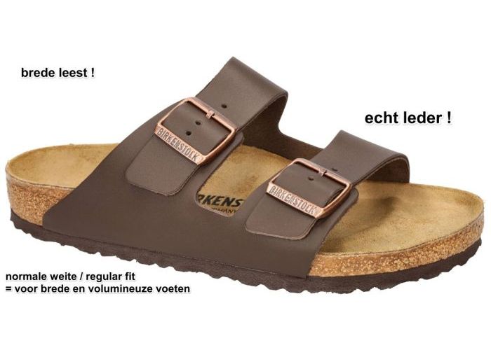 Birkenstock 0051101 ARIZONA BS (regular fit) pantoffels & slippers bruin donker