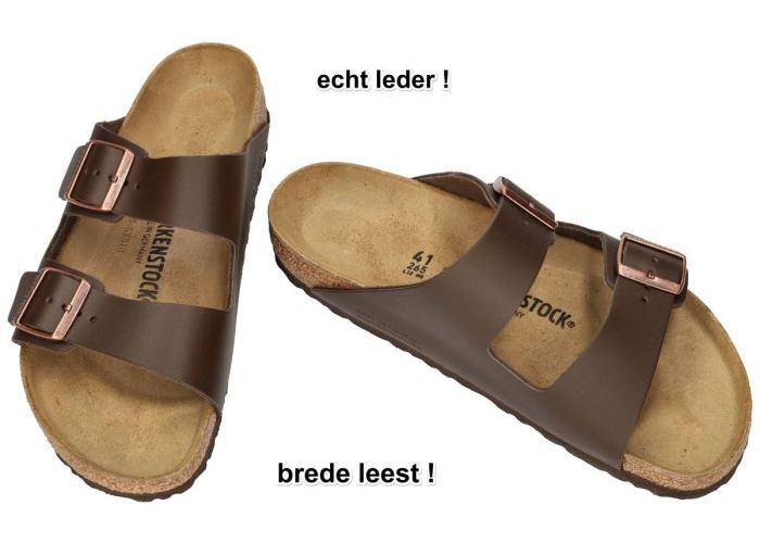Birkenstock 0051101 ARIZONA BS (regular fit) pantoffels & slippers bruin donker