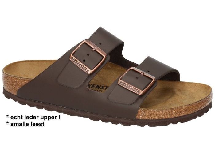 Herenschoenen Birkenstock PANTOFFELS & SLIPPERS 0051103 ARIZONA BS Naturleder Bruin Donker