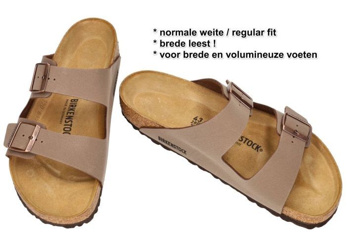 Birkenstock 0151181 ARIZONA BS (regular fit/normale weite) pantoffels & slippers bruin licht