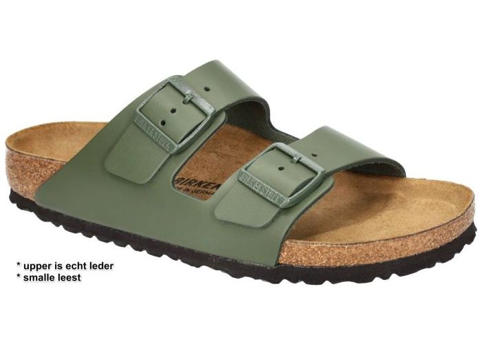 Birkenstock 1029107 ARIZONA BS Naturleder pantoffels & slippers groen olijf