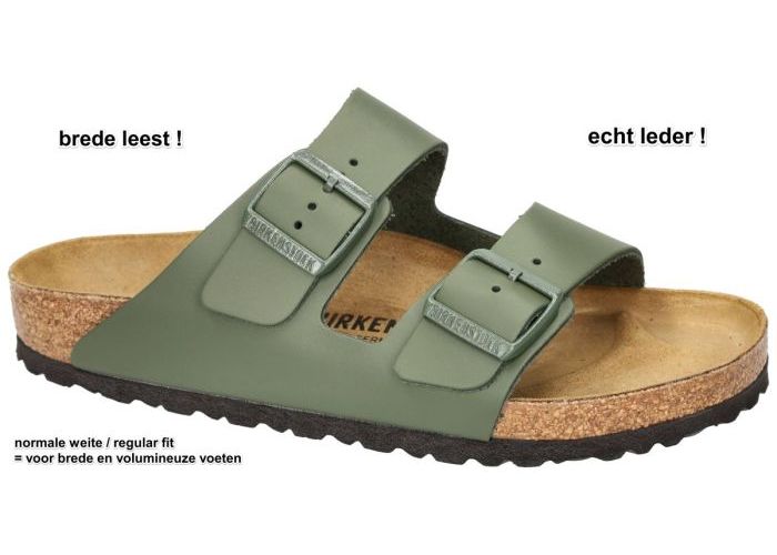 Herenschoenen Birkenstock PANTOFFELS & SLIPPERS 1029165 ARIZONA BS (regular fit) Groen Olijf