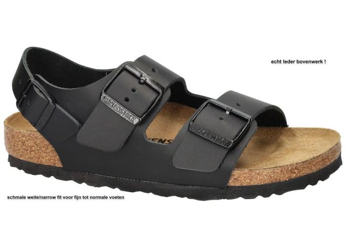 Birkenstock 0034193 MILANO schmalle weite sandalen zwart