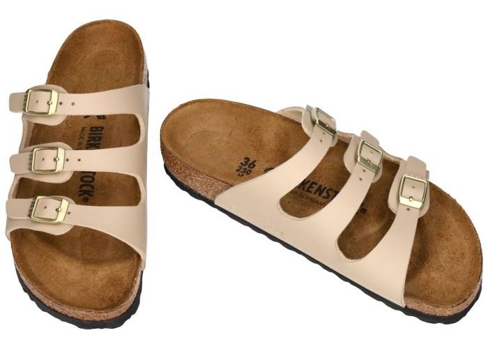 Birkenstock 1029265 FLORIDA BS (schmale weite) slippers & muiltjes beige