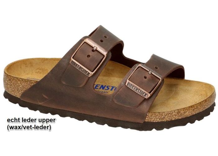 Birkenstock 0452763 ARIZONA slippers & muiltjes bruin donker
