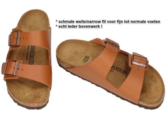 Birkenstock 1019075 ARIZONA BS slippers & muiltjes bruin licht