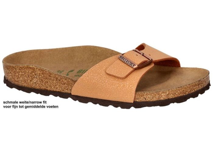 Damesschoenen Birkenstock SLIPPERS & MUILTJES 1025050 MADRID (vegan) schmale weite Camel