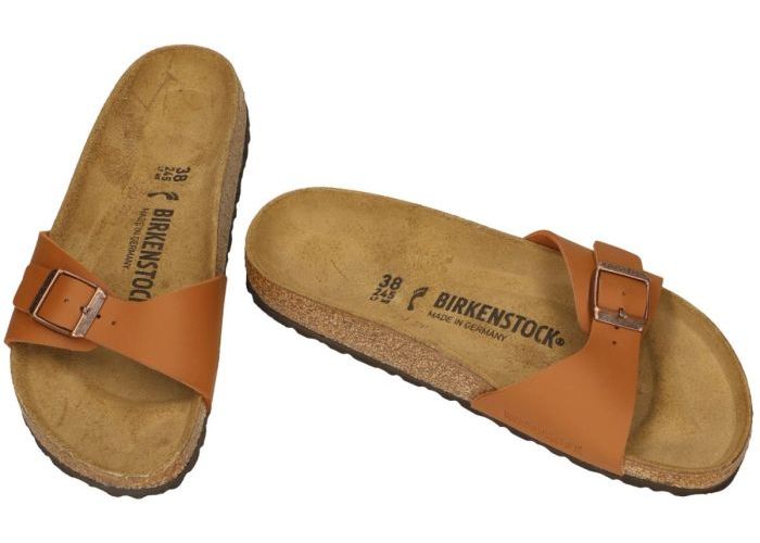 Birkenstock 1019713 MADRID BS slippers & muiltjes cognac/caramel