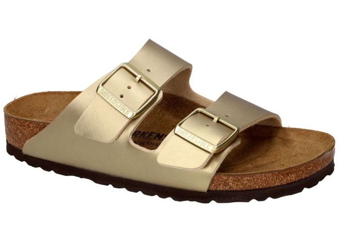 Damesschoenen Birkenstock SLIPPERS & MUILTJES 1016111 ARIZONA BS (schmale weite) Goud