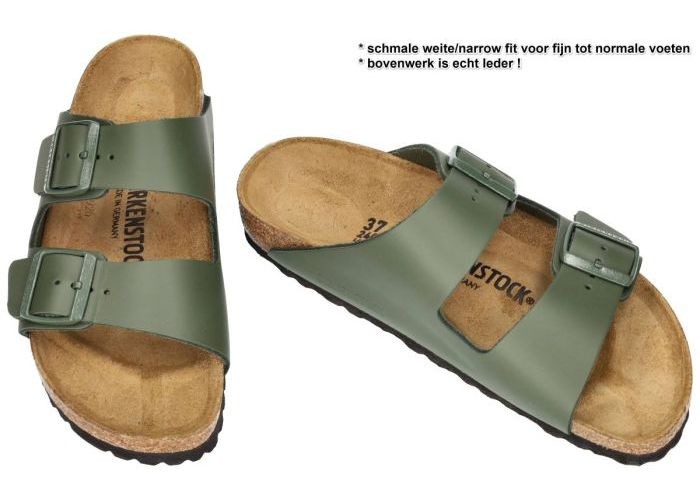 Birkenstock 1029107 ARIZONA BS slippers & muiltjes groen olijf