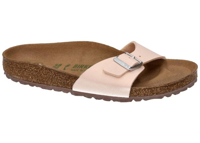 Damesschoenen Birkenstock SLIPPERS & MUILTJES 1020504 MADRID schmale weite - VEGAN Nude / Oud-roze