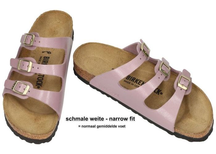 Birkenstock 1029769 FLORIDA Birko-Flor (schmale weite) slippers & muiltjes paars