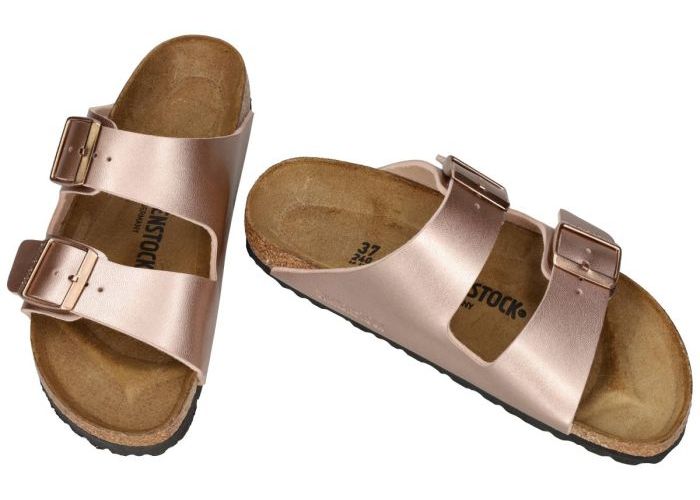 Birkenstock 1023960 ARIZONA BS (schmale weite) slippers & muiltjes roze-goud metallic