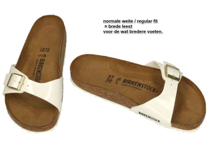 Birkenstock 1005309 MADRID BS normale weite slippers & muiltjes wit