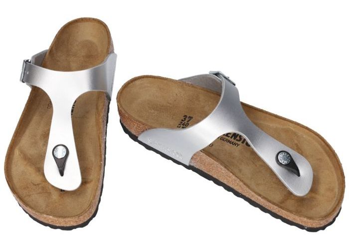 Birkenstock 0043851 GIZEH BS (regular fit) slippers & muiltjes zilver