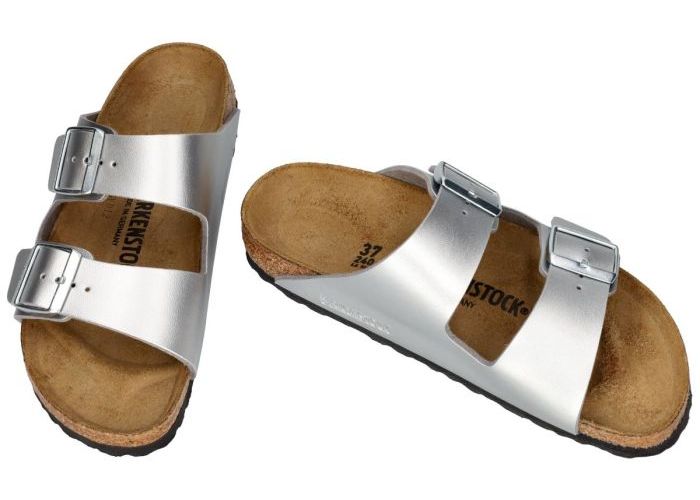 Birkenstock 1012283 ARIZONA BS (schmale weite) slippers & muiltjes zilver