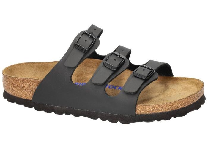 Birkenstock 0053013 FLORIDA Soft footbed (schmale weite) slippers & muiltjes zwart