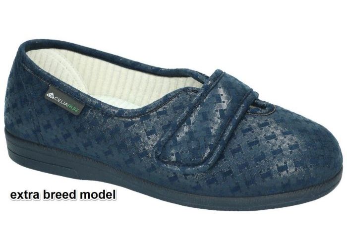 Celia Ruiz SAND ARLEQUIN DIABETIC pantoffels blauw donker
