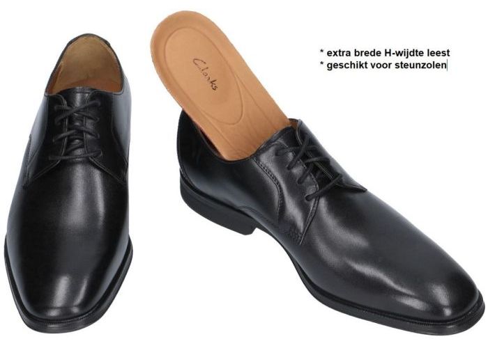 Clarks GILMAN LACE 26127654 (H) geklede lage schoenen zwart