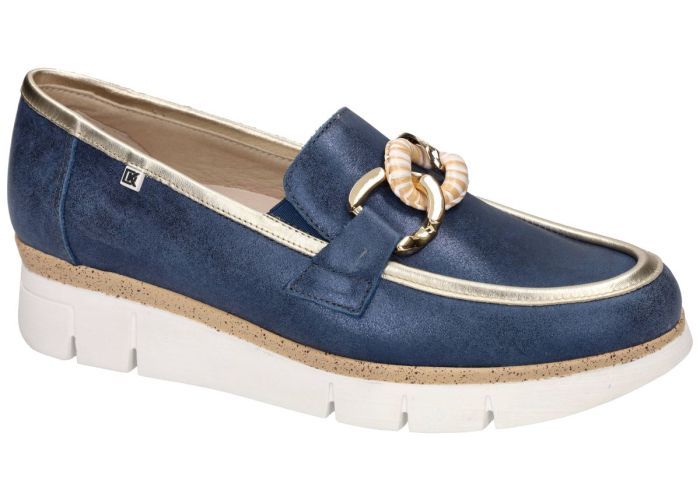 Dorking INDIA D9691-BULA ballerina's & mocassins blauw donker