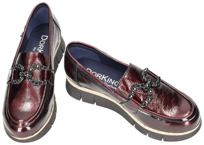 Dorking INDIA D9325-NA ballerina's & mocassins bordeaux