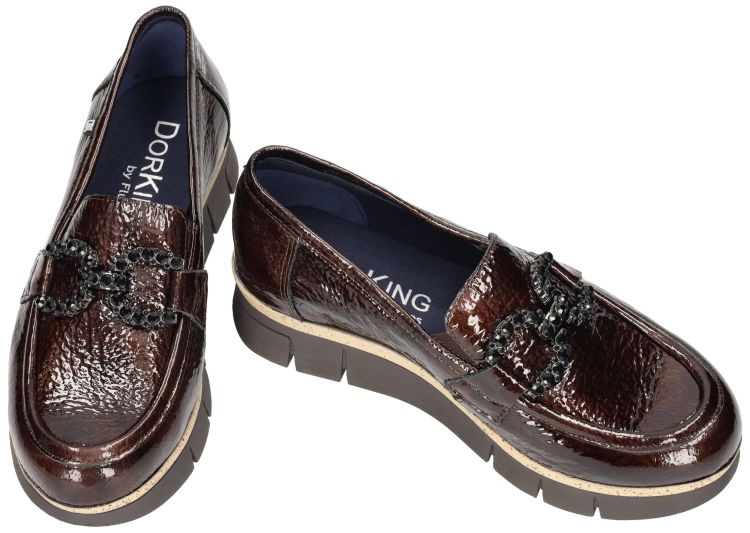 Dorking INDIA D9325-MO ballerina's & mocassins bruin donker