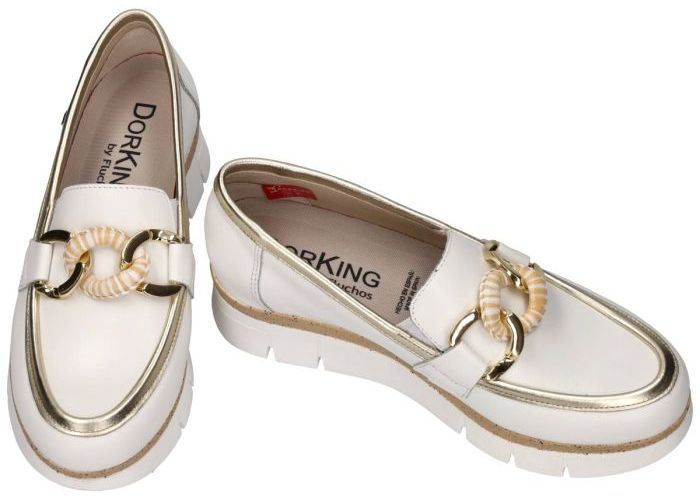 Dorking INDIA D9691-SULA ballerina's & mocassins off-white/ecru/parel