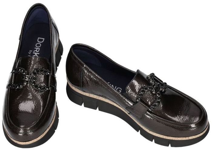 Dorking INDIA D9325-RO ballerina's & mocassins zwart