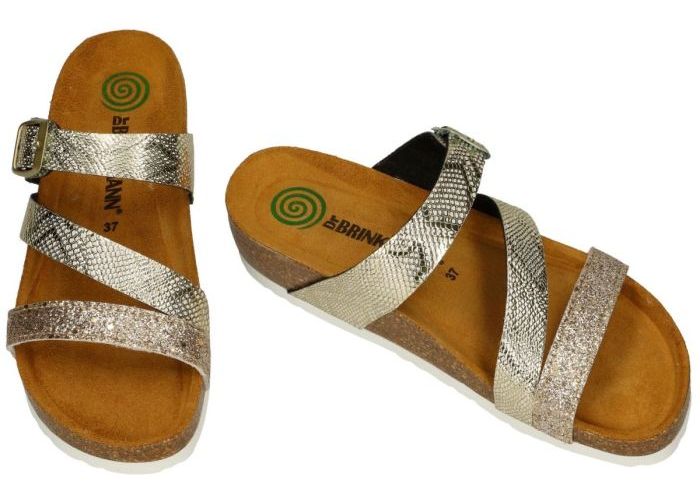 Dr Brinkmann 1533/738/378 slippers & muiltjes goud