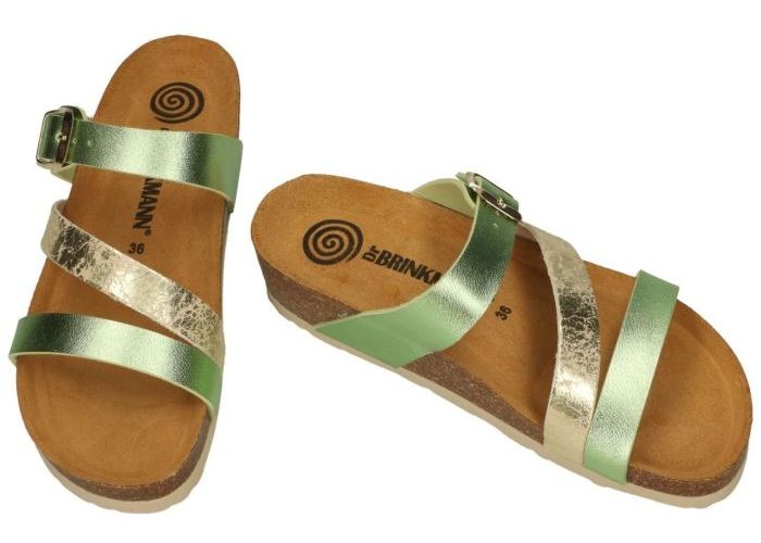 Dr Brinkmann ADELE 5 slippers & muiltjes groen licht