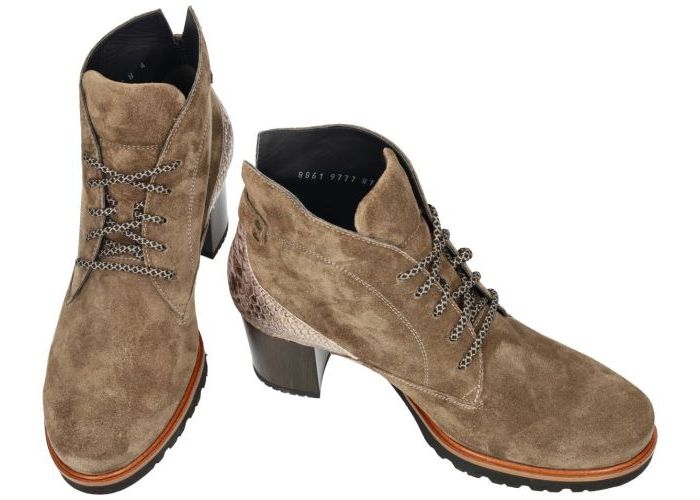 Durea 9777 875 0642 ( H wijdte ) enkellaarzen kaki/camouflage