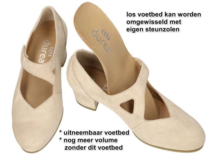 Durea 5755 008 0502  pumps & hakschoenen beige