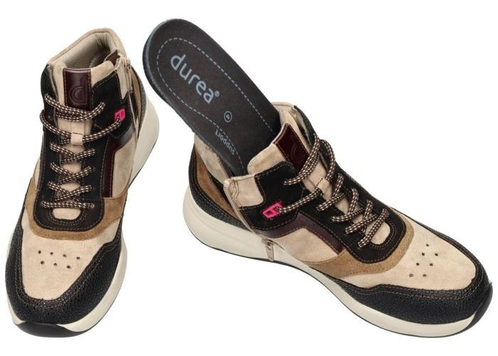 Durea 9778 605  0746 (H wijdte leest) sneakers  beige