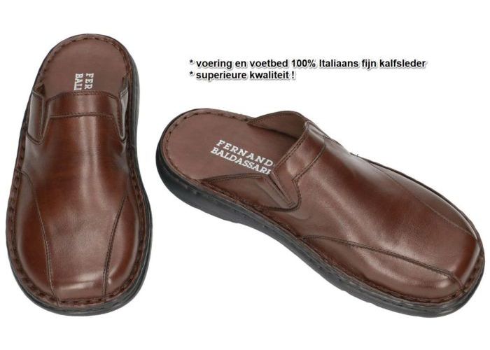 Fbaldassarri 23872 pantoffels & slippers bruin