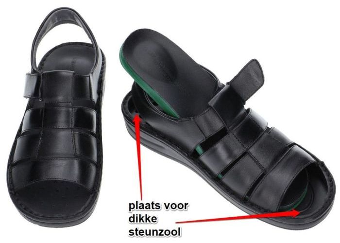 Fbaldassarri B-1764 sandalen zwart
