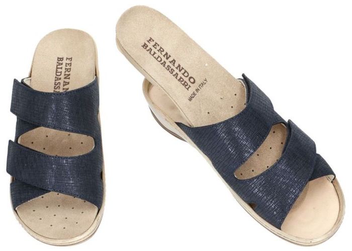Fbaldassarri B-181132 slippers & muiltjes blauw donker
