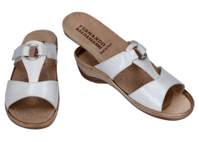 Fbaldassarri B-171130 slippers & muiltjes wit