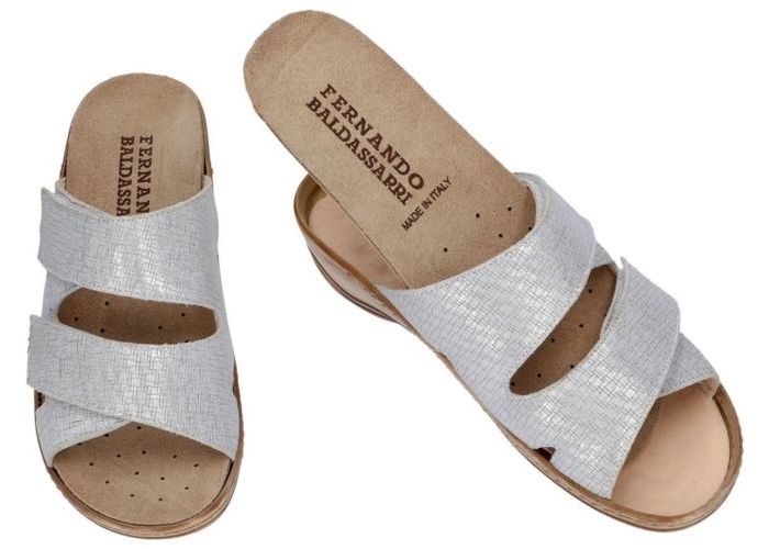 Fbaldassarri B-181132 slippers & muiltjes zilver