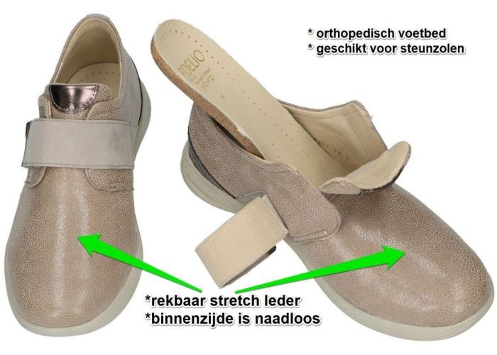Fidelio Hallux 526102 Multi-Stretch 1 for all lage gesloten schoenen taupe